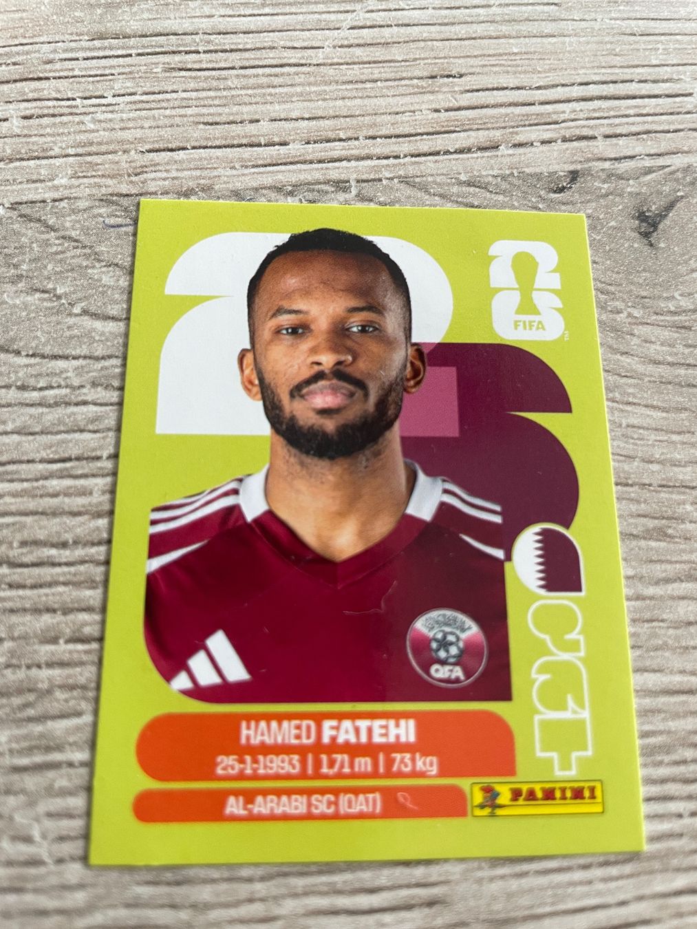 Panini Carte collezionabili: Panini Sticker - Hamed Fatehi – Usato da Neftenbach venduto da Justine76