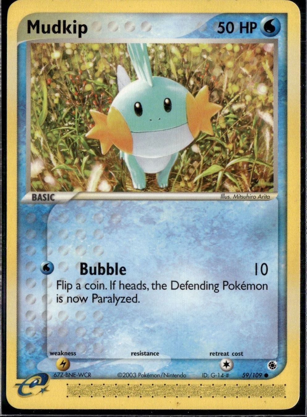 Pokémon Carte collezionabili: Mudkip 59/109 EX Ruby Sapphire Pokemon – Usato da Zürich venduto da pokemon_cards