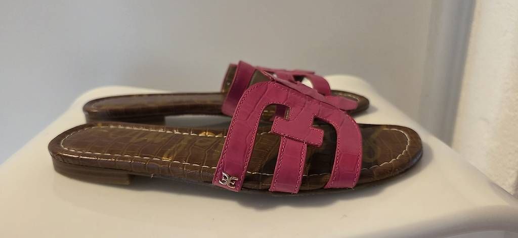 Scarpe da donna: Pantolette Pink, Leder – Usato da Wolfhausen venduto da LoukAudio