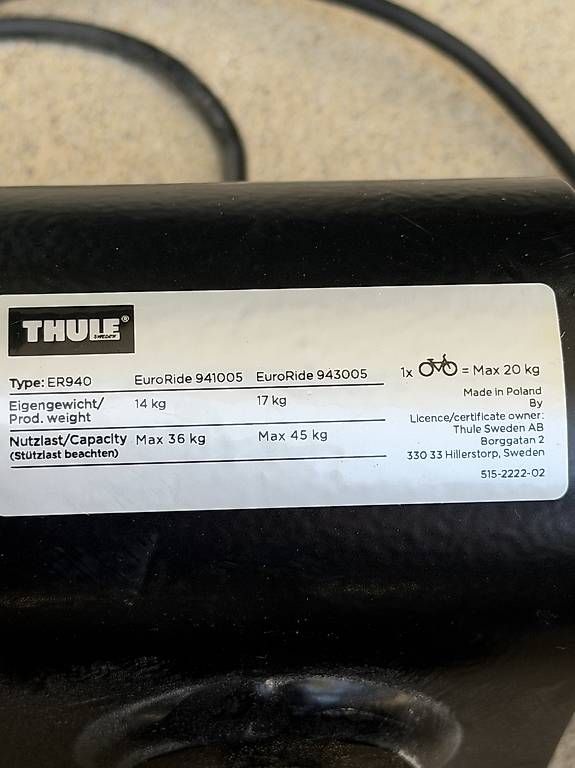 Balken: Porte-vélos (3 vélos) Thule  – Gebraucht aus Bevaix von vre_gt82 4