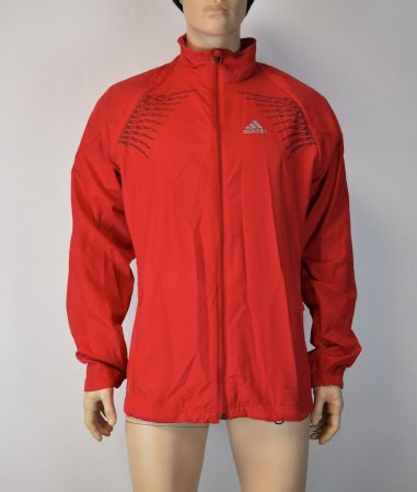 Adidas Sportjacke Lauf Jacke + Gilet 2 in 1 unisex rot /Gr.S