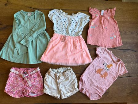 🌸 Mädchen Sommerpaket Gr. 92, Kleider, Shorts & Body