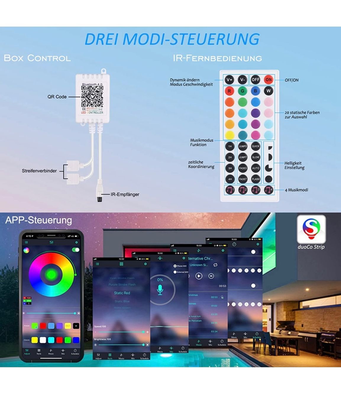 Lichterketten & Leisten: 5M LED Strip RGB 5050 – Neu und originalverpackt aus Nuglar von SaleRitter 1