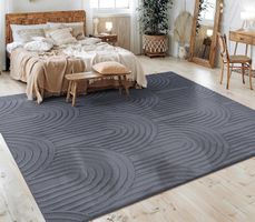 Einzelstück zum Sonderpreis! Riesig 240x340 Teppich 3D Grau