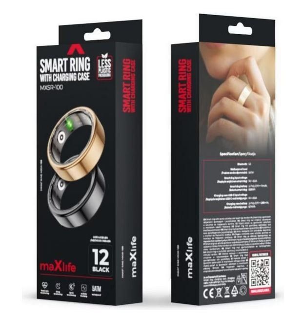 Anelli: NEU: Maxlife Smart Ring MXSR-100 Gold Grösse 10 – Nuovo e nell'imballaggio originale da Ballwil venduto da Outback 1