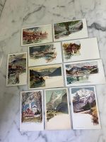 AK Chocolats de Villars, k. Emailschild, Postkarten