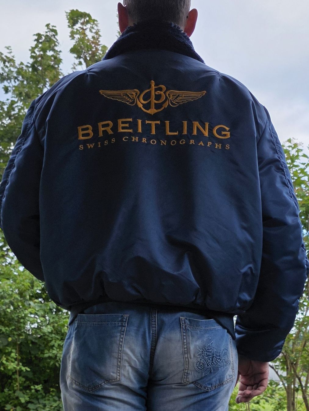 Alpha Industries Jacken: Breitling Alpha Industries B-15 Pilots Bomber Jacket – Gebraucht aus Bischofszell von electrosonic 1