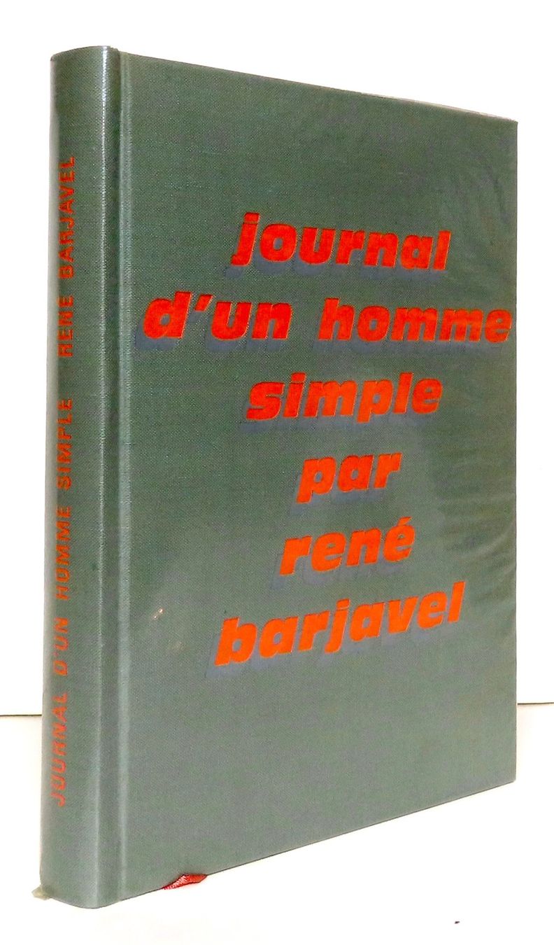 Bücher: Barjavel - Journal d'un homme simple – Gebraucht aus Le Locle von LibrairieLaBergerie