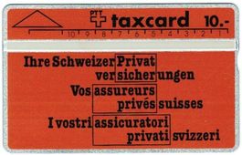 Taxcard 104F_33497 Privatversicherungen orange ungebraucht