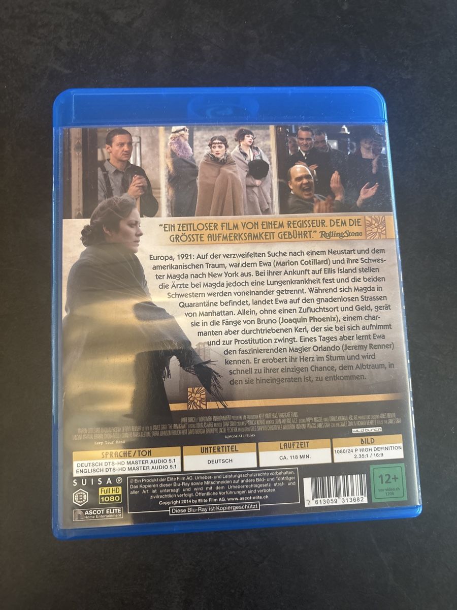 Alle DVDs: The Immigrant - Blu-ray mit Marion Cotillard & Phoenix – Neu (gemäss Beschreibung) aus Ruswil von Slivio_ 1