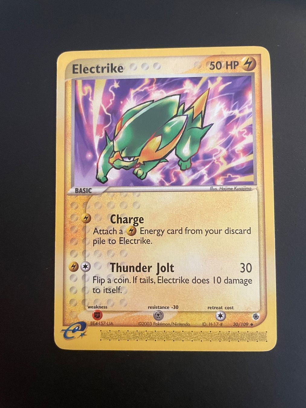 Pokémon Carte collezionabili: Electrike EX Ruby & Sapphire 30/109 – Usato da Zürich venduto da pokemon_cards