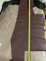 Burgunderfarbenes Rindsleder Cuir de vache bordeaux