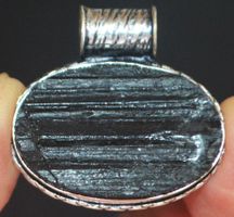 Anhänger L-4821 – Schwarzer Turmalin – 33x24mm