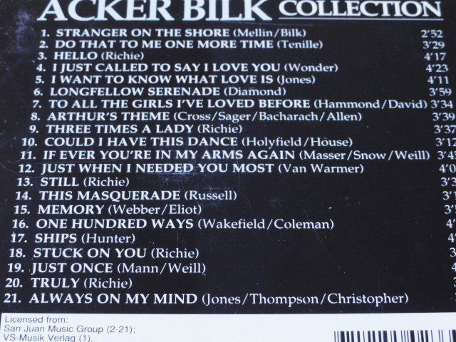 CD: collection 4CD's - Acker Bilk, Al Hirt, Walter Scholz, – Usato da Unterbäch venduto da xazuq 2