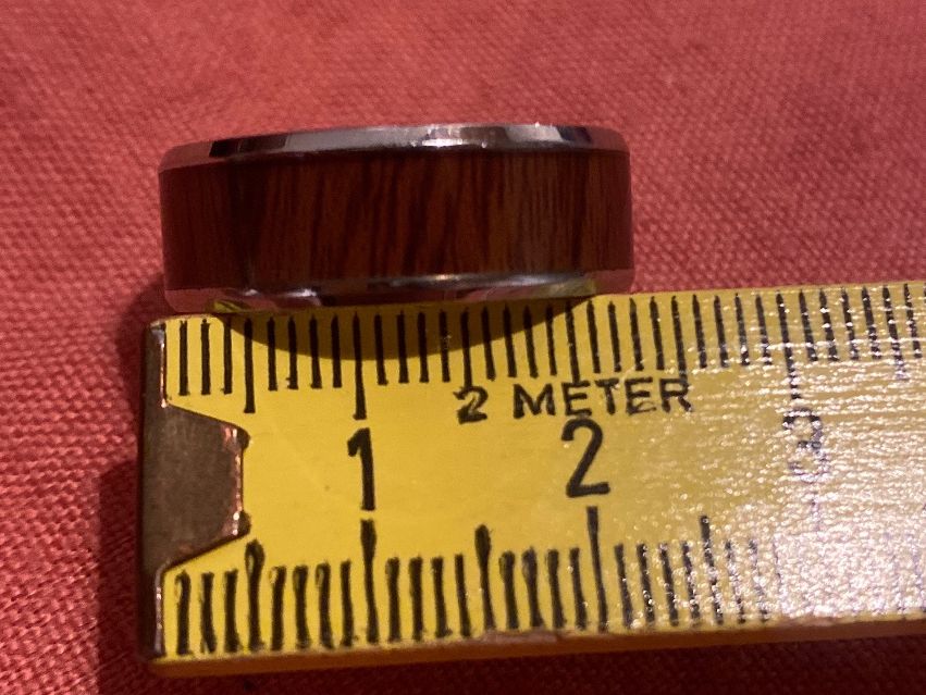 Anelli: Breiter FINGERRING / RING silberig/braun (Holzoptik) – Usato da Frauenfeld venduto da Boldi46 3