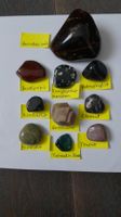 10er Set Trommelsteine mit seltenem Bernstein grün: Set 25