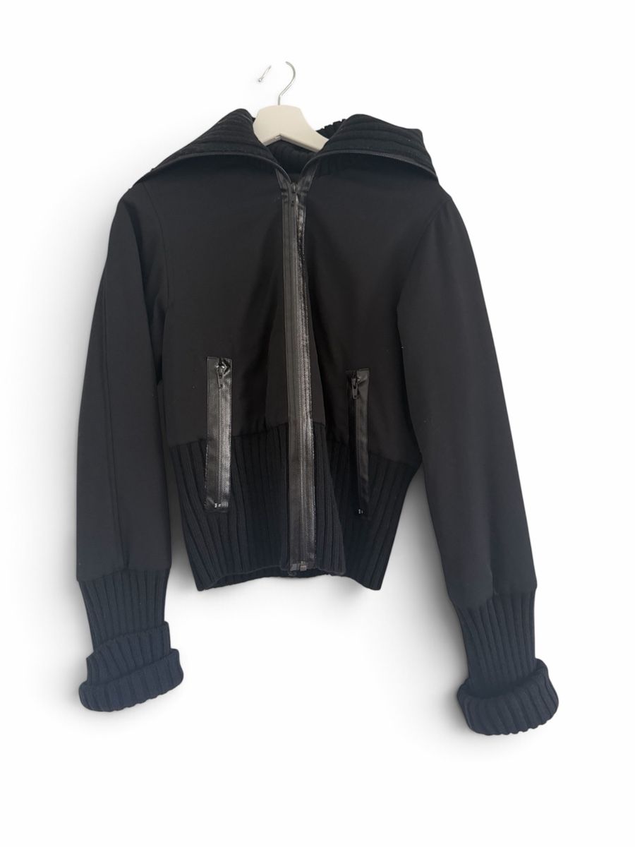 Giacche: Black Bomber Jacket Knit Trim Size M new condition – Usato da Buochs venduto da zukkias