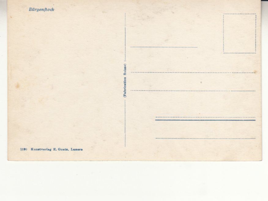 Cartes postales: Bürgenstock ca. 1920 – D'occasion à Bürglen TG par StampGraf 1
