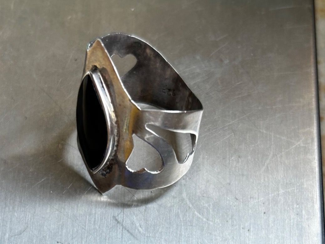 Ringe: Fingerring mandelförmiger Onyx (60) – Gebraucht aus Dittingen von Bijoubelle 7
