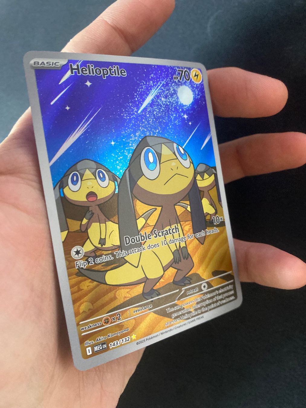 Pokémon Carte collezionabili: Helioptile 143 - Eguana - Illust. Rare - Mega Evolution - EN – Nuovo (secondo la descrizione) da Hausen AG venduto da Shrade 1