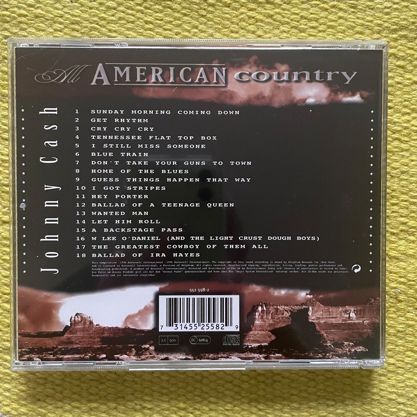 CD: JOHNNY CASH-18 ORIGINAL CLASSICS – Usato da Rorschacherberg venduto da CD-Roli 1