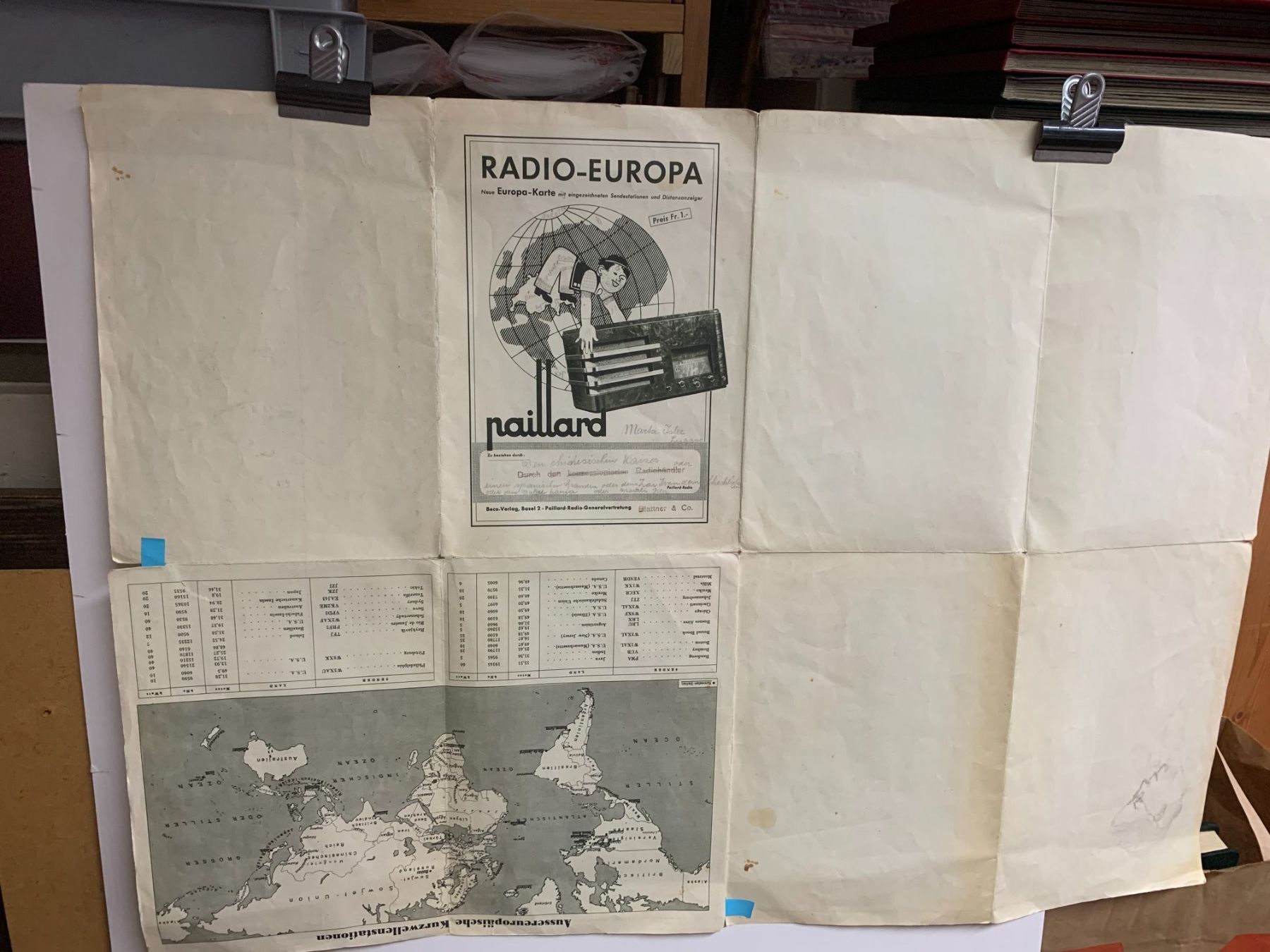 Cartine & Atlanti: Paillard - "Radio Europa" – Usato da Sorengo venduto da 74in 2