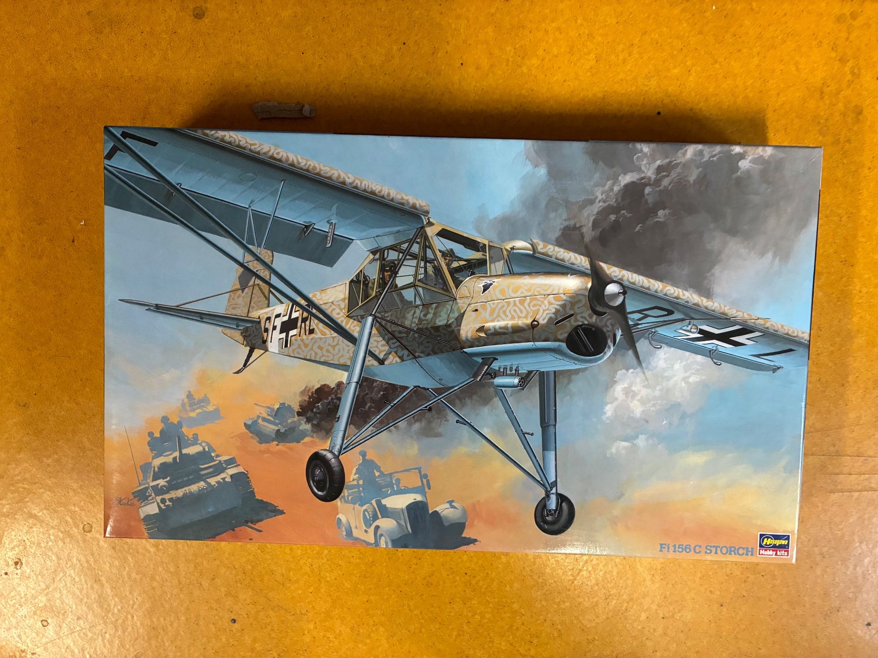 Kit di modellismo & Modellini statici: Fieseler Fi-156 Storch 1:32 Hasegawa – Nuovo e nell'imballaggio originale da Rapperswil BE venduto da Silverwings