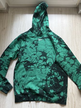 NEW Reebok Tie-Dye Hoodie, Green/Black, Size M, Cozy Fit 🔥