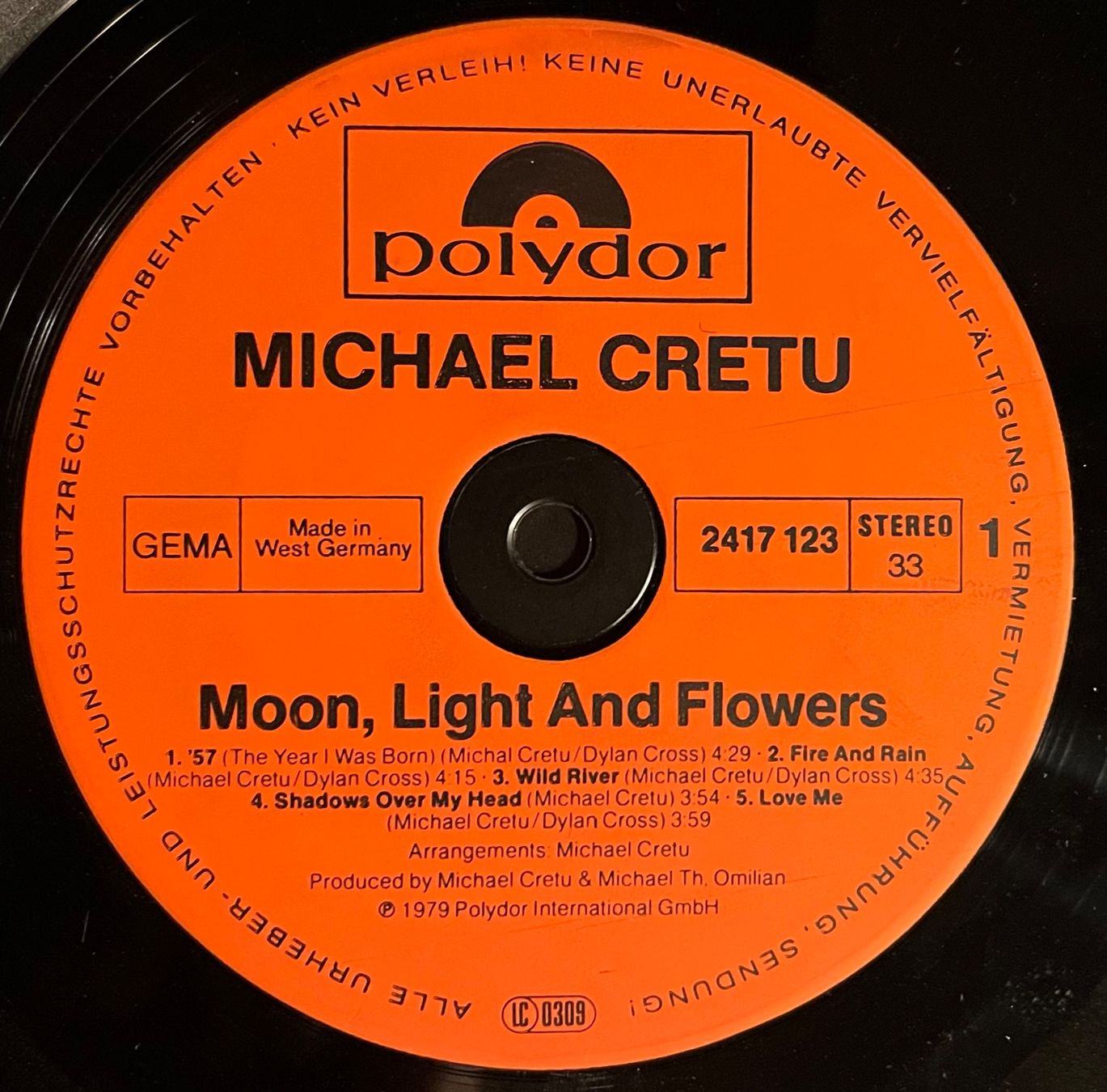Vinyles: MICHAEL CRETU - MOON, LIGHT & FLOWERS - 33 Tours – D'occasion à Bussigny par vinyl-pas-cher 2
