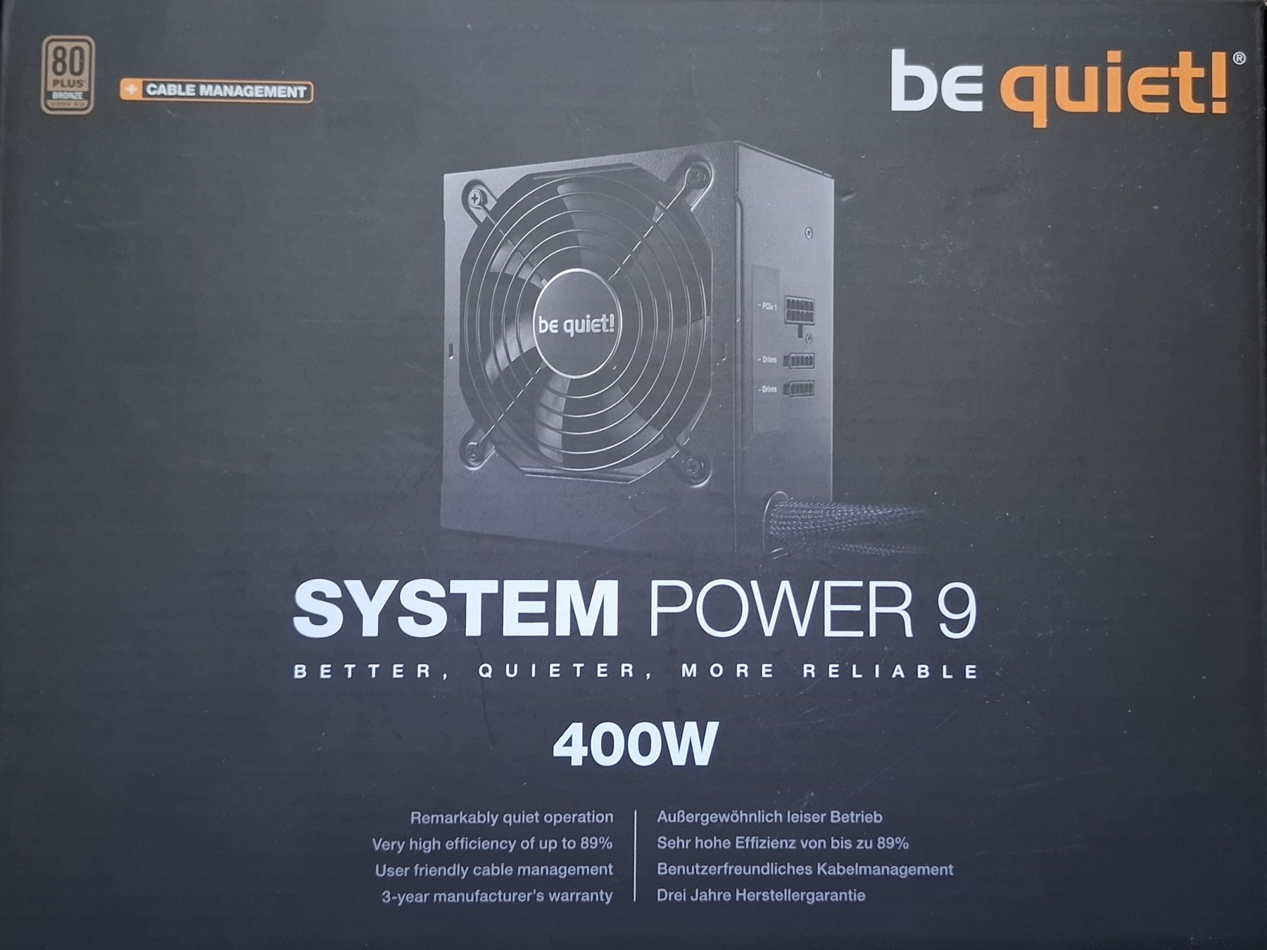 beQuiet! Componenti elettronici: Be Quiet! System Power 9 400W – Usato da Lausanne venduto da moimoietencoremoi