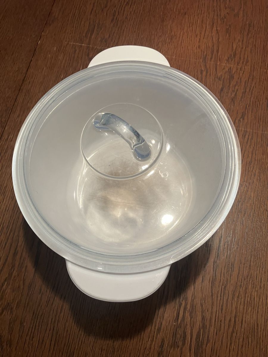 Pentole: Kochtopf weiss mit Glasdeckel gebraucht – Usato da Olten venduto da mir_j7wx