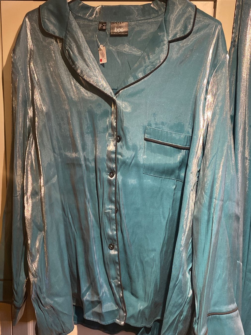 Negligees & Pigiami: DAMEN PYJAMA SET,SEIDENGLANZ TÜRKIS – Nuovo (secondo la descrizione) da Meienried venduto da ManuelaBoutique 2