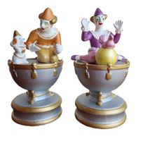 2 Boîtes à musique / 2 Spieluhren  "Clowns" made in Japan