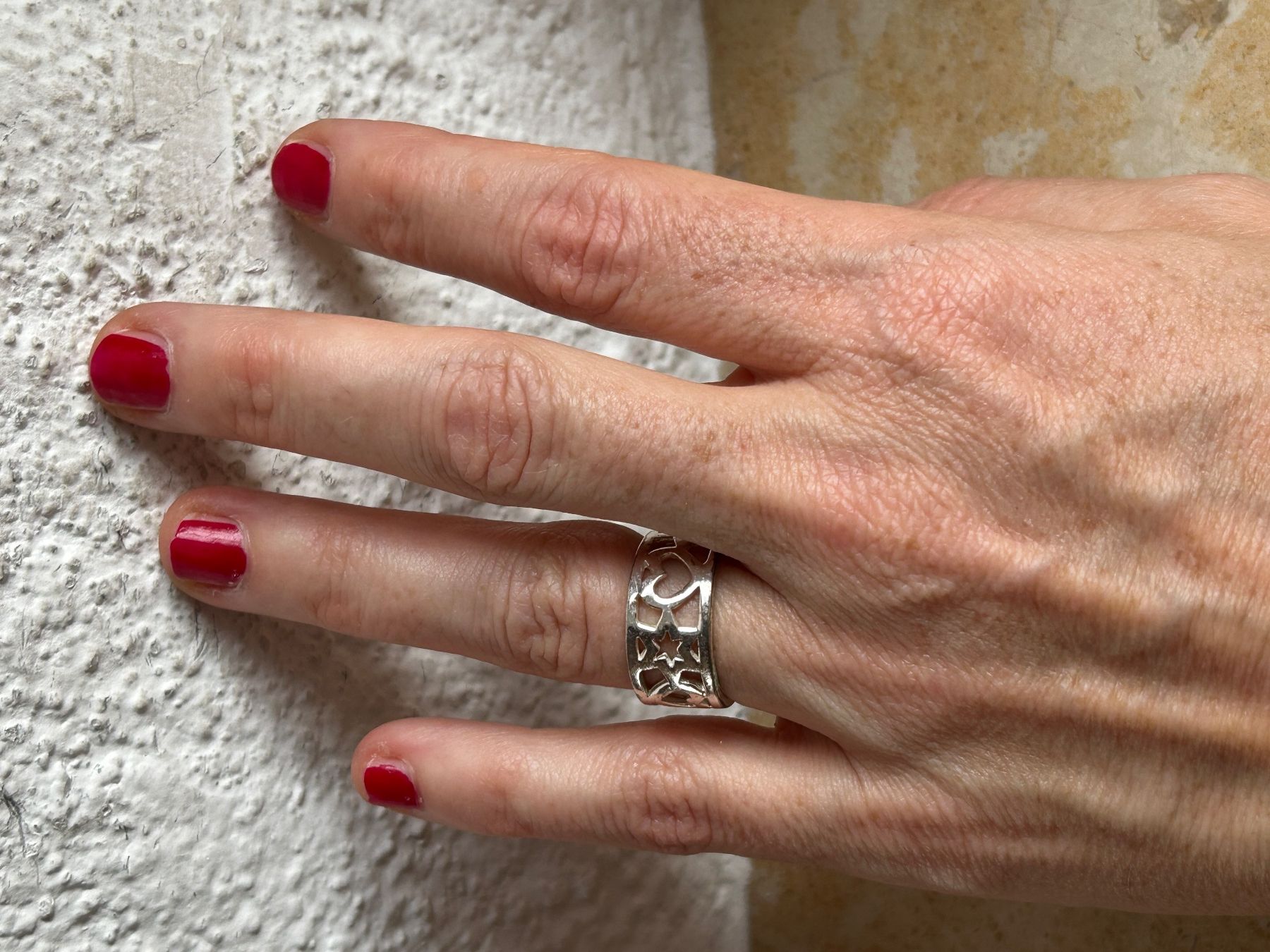 Anelli: Silber Ring mit Sternen & Herzen (54) – Usato da Dittingen venduto da Bellevista 1