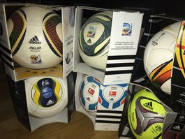 6 Orginal Adidas Matchbälle, Speedcell, Jabulani etc.Neu OVP