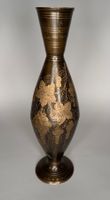 Vintage Messing Vase Indien Boho Deko graviert 32 cm