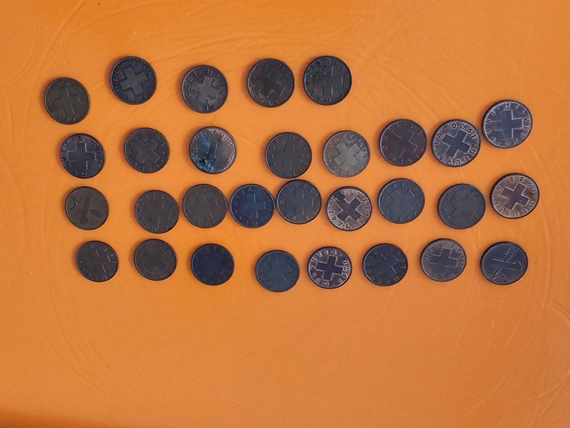Toutes les monnaies: Lot -28 x 1 Rappen – D'occasion à Kreuzlingen par UAE