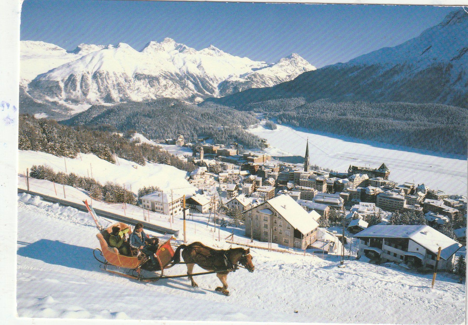 Ansichtskarten: KutschenFaht ST. Moritz – Gebraucht aus Lumbrein von made02