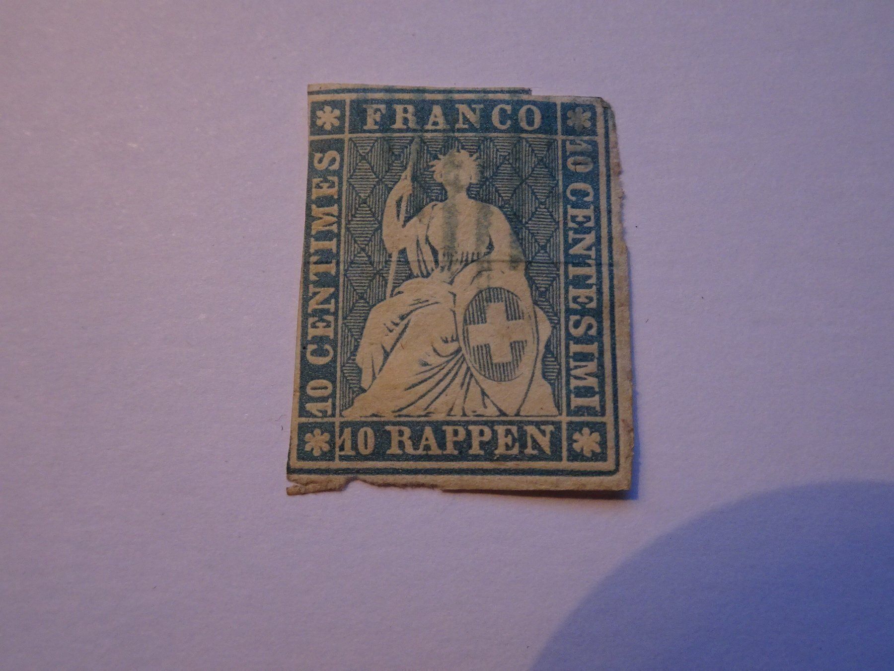 Alle Briefmarken: 10er Strubel 1854/55 – Gebraucht aus Aadorf von Chnorli-Furz