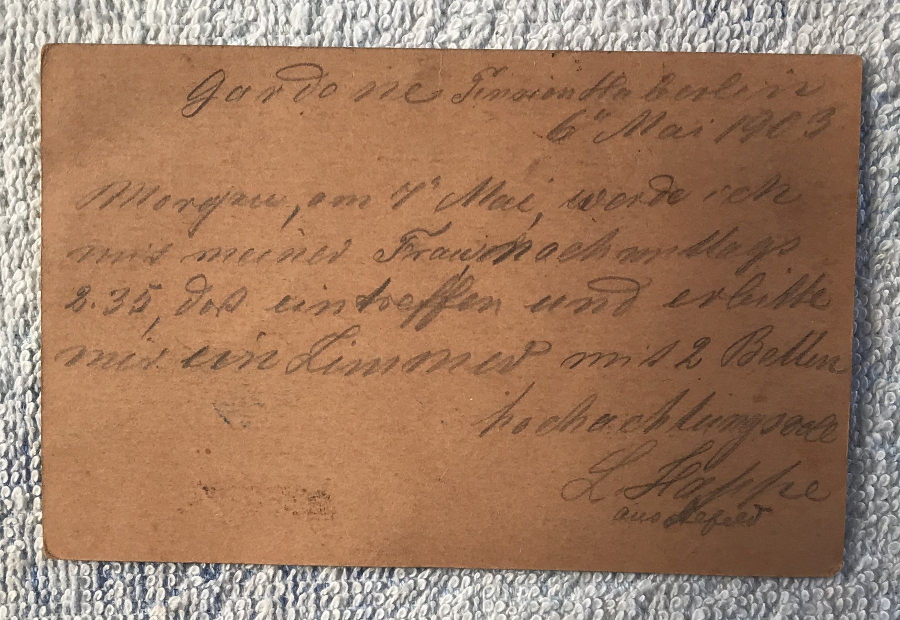 Tutti i francobolli: ALTER BELEG ITALIEN 1903 – Usato da Ostermundigen venduto da Kari1937 1