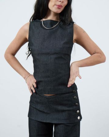 K&R London Denim Top