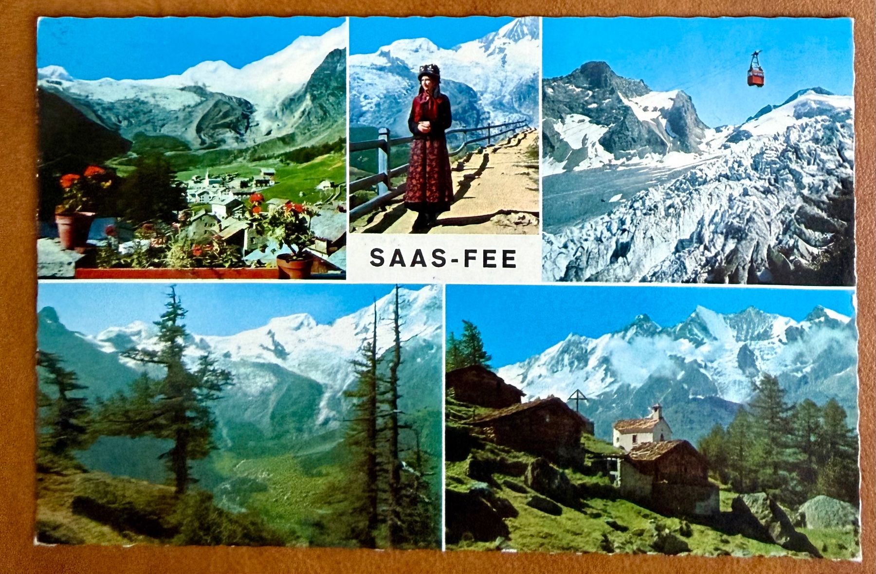 Cartoline postali: Saas - Fée - Multivue 1966 – Usato da Lutry venduto da Ediego
