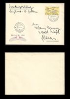 Sonderpostflug 1949, Lugano- St. Gallen, Beleg