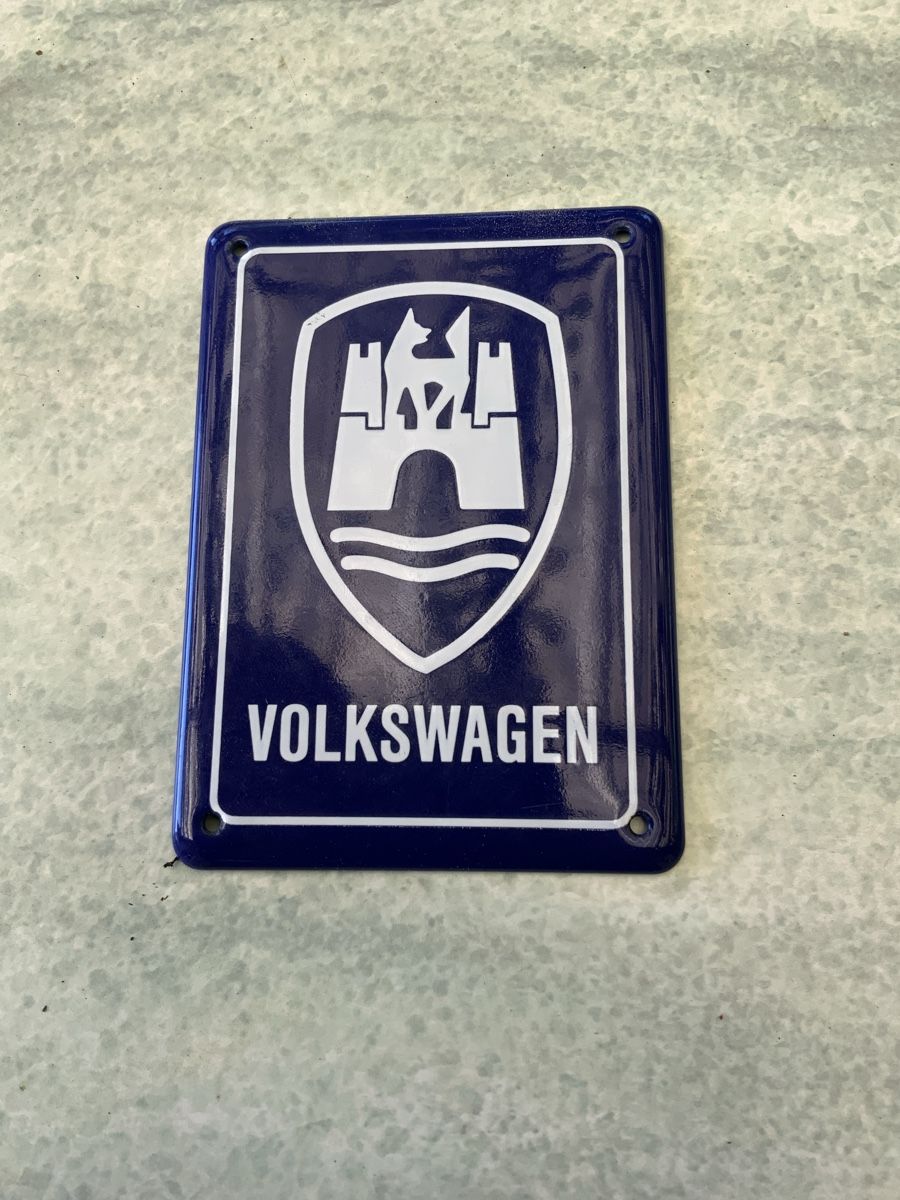 Volkswagen Insegne: VW Emailschild, Top Zustand Retro – Nuovo (secondo la descrizione) da Willisau venduto da Marcello63