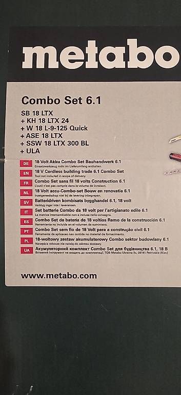 Tous les outils: Metabo Combo Set 6.1 – Neuf avec emballage d'origine à Urdorf par mr.vaha
