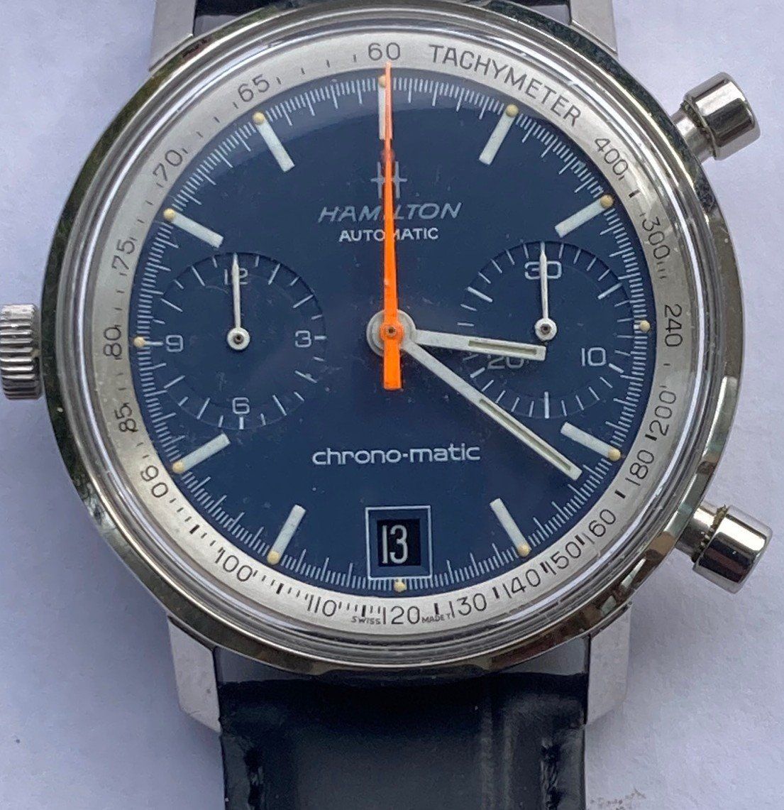 Hamilton Orologi: Hamilton automatic chrono-matic – Nuovo (secondo la descrizione) da Grenchen venduto da extrafein