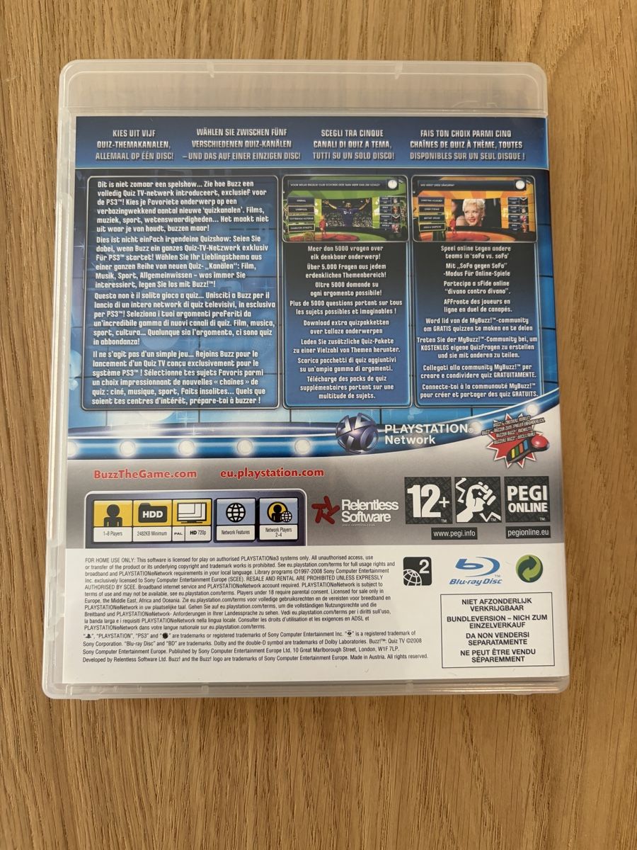 Sony Spiele: Buzz!: Quiz TV - PlayStation 3 – Gebraucht aus Pully von FunkyGames 1