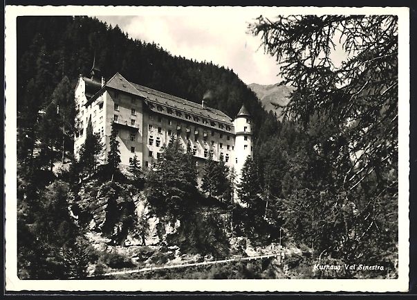 Cartoline postali: Sent, Blick auf das Kurhaus Val Sinestra – Usato da Berlin venduto da bartko-reher