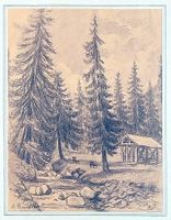 Petit dessin d'Herbert Theurillat (1896-1987)
