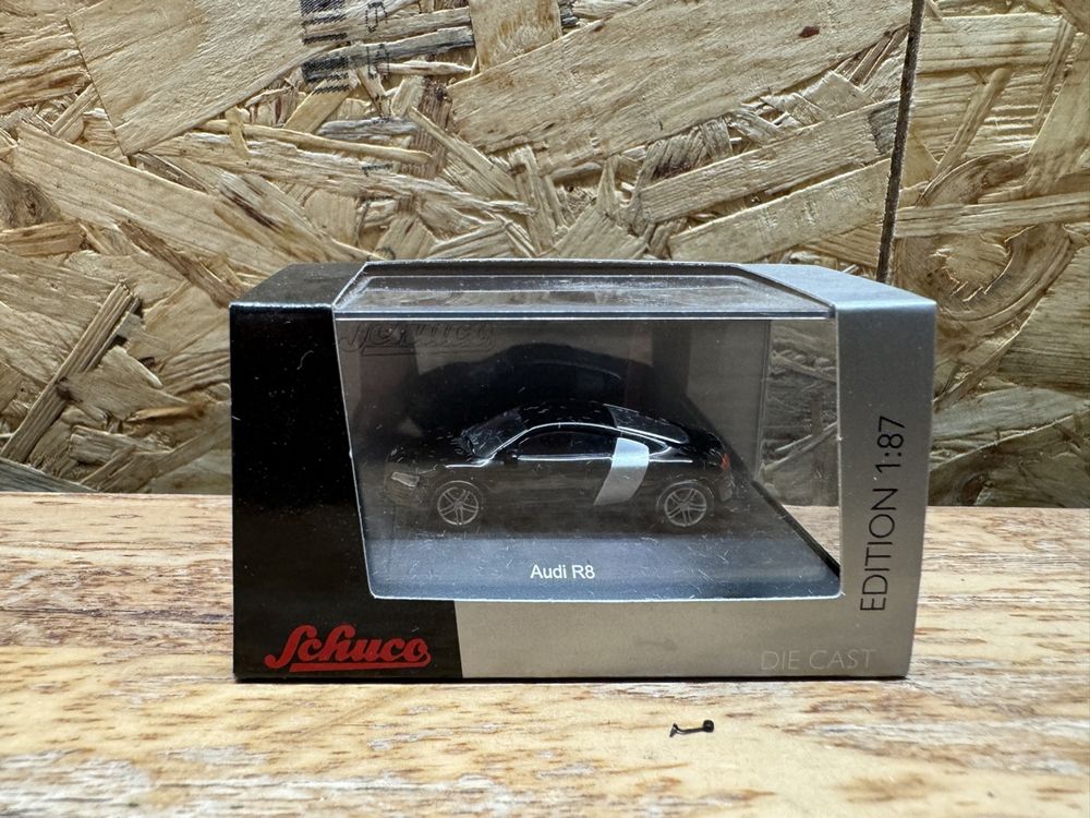 Schuco 1:43 Werbemodell 0383854 Audi R8 phantomschwarz in OVP EX7729